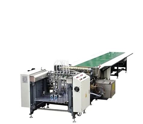 Touch Paper Gluing Machine Use Hot Melt Glue Automatic Groove Machine And Packing Machine