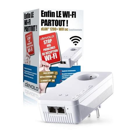 Kit réseau Devolo DLAN 1200 WIFI CPL DARTY Réunion