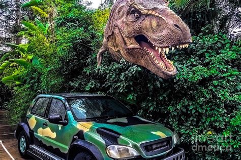 Jurassic Park T Rex Car Scene