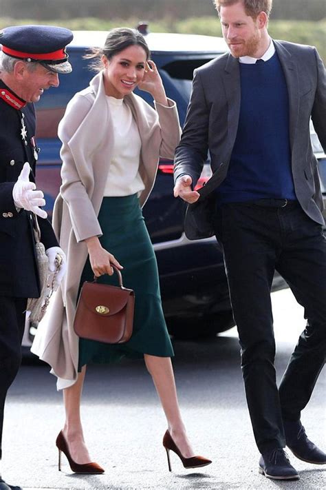 Meghan Markle S Dreamy Jimmy Choos And Mackage Coat Stole The Show In