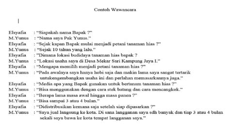 10 Contoh Wawancara Singkat Dengan Beragam Narasumber