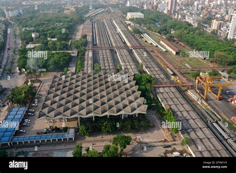 Dhaka Bangladesh April 05 2021 Kamalapur Railway Station Is The