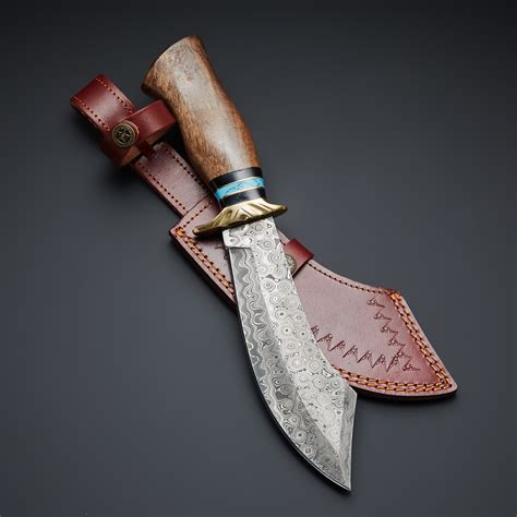 Damascus Steel Pirates Bowie Black Smith Knives Touch Of Modern