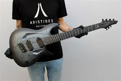 S Dark Grey Sapphire Marble Burst Satin Aristides Guitars