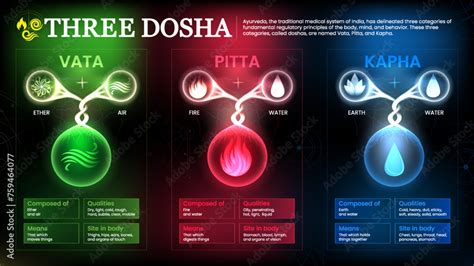 Exploring The Three Doshas Vata Pitta Kapha Ayurvedic Body Types