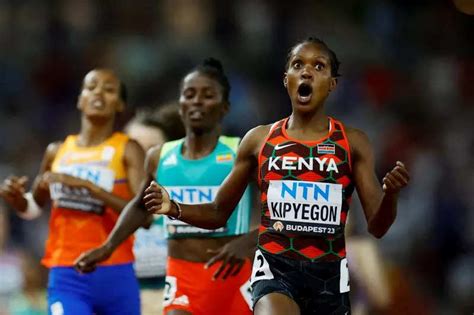 World Athletics Championships 2023 Faith Kipyegon Wins Third Gold