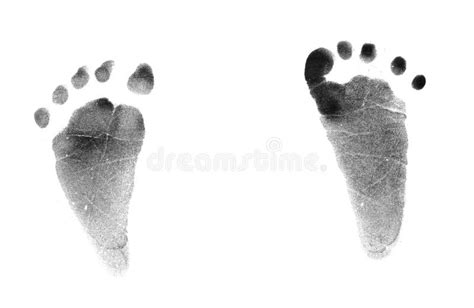 Pair Of Newborn Baby Footprints Stock Image Image Of Foot Identify