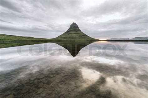 Kirkjufell mountain in Iceland | Stock image | Colourbox