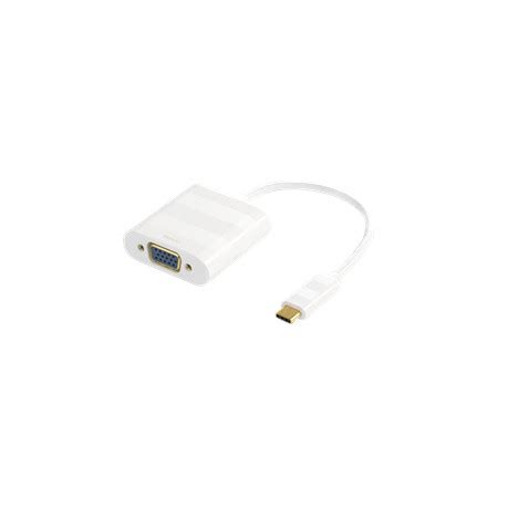 Adapter DELTACO USB C VGA 1080P White USBC VGA1 Adapters