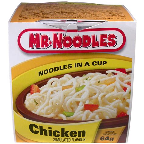 Mr Noodles Instant Noodles In A Cup Chicken Flavour 64 G 12 CT