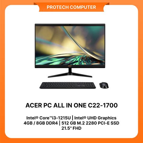 Jual Acer Pc All In One C I U Gb Gb Ssd Fhd Ohs