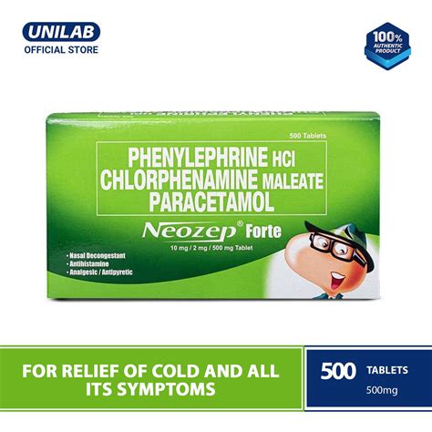 Unilab Neozep Tablets For Fast And Complete Relief From Runny