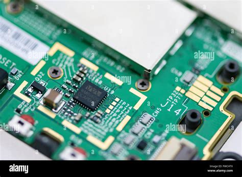 Micro components on the circuit board of a high-volume consumer ...