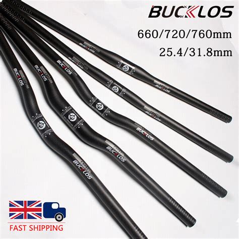 BUCKLOS 31 8 25 4mm Carbon Fiber Handlebar BMX Mountain Bike Matt Riser