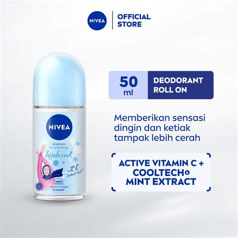 Jual Nivea Deodorant Roll On Brightening Hijab Cool Ml Memberikan