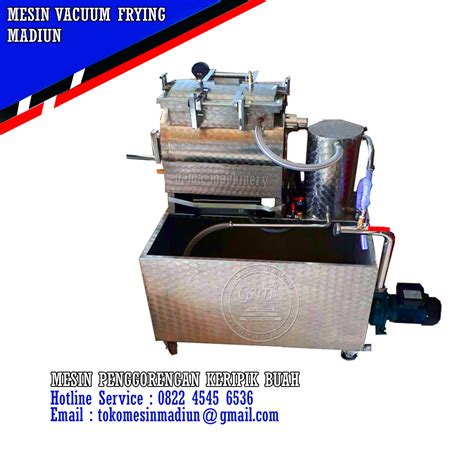 Mesin Vacuum Frying Penggorengan Keripik Buah Kapasitas Kg Toko