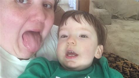 Phillip And Mommy Stick Their Tongues Out Youtube