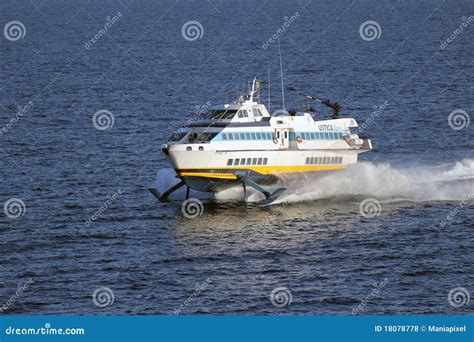 High Speed Hydrofoil Ferry Boat Editorial Stock Photo - Image: 18078778