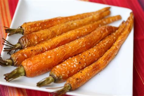 Roasted Baby Carrots - Barefeet in the Kitchen