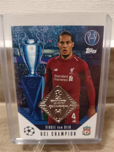 TOPPS MATCH ATTAX 2024 25 24 25 2025 Virgil Van Dijk Ucl Champion Relic