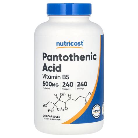 Nutricost Pantothenic Acid Mg Capsules