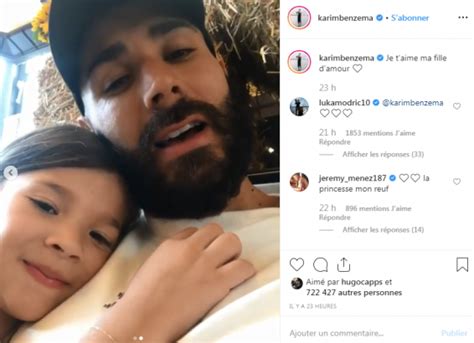 Video Karim Benzema Partage Un Adorable Moment Avec Sa Fille M Lia