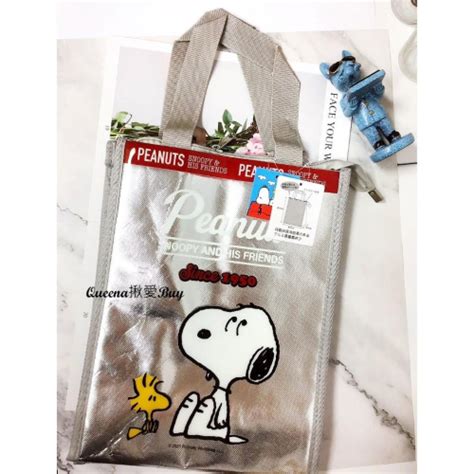 💓queena揪愛buy🆙⏩日本代購 Snoopy 史努比 保溫保冷袋 寬口便當袋 手提拉鍊 厚款餐具袋 露營野餐 Queena揪愛buy