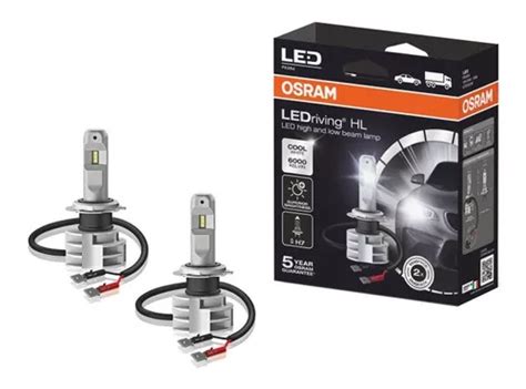 Kit Lampara Osram Led Riving H7 6000k 12v 24v