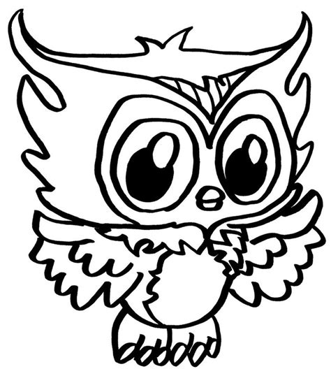 Cute Owl Coloring Pages