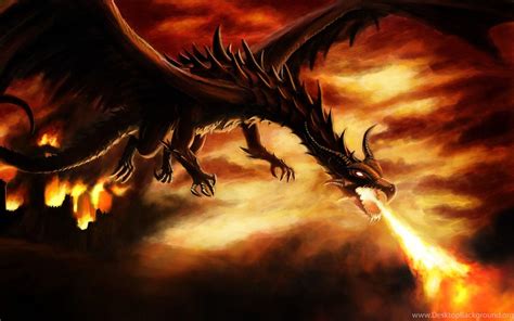 Black Fire Dragon Wallpapers - Top Free Black Fire Dragon Backgrounds ...