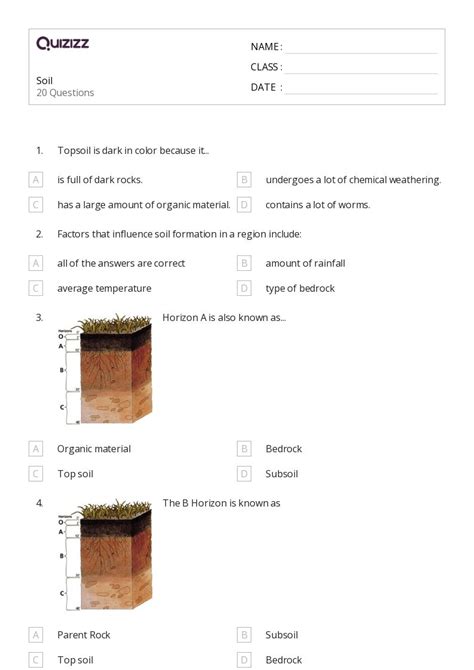 50 Soils Worksheets For 6th Year On Quizizz Free And Printable