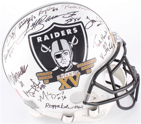 1980 Raiders Full-Size Authentic Super Bowl XV Logo Helmet Team-Signed ...