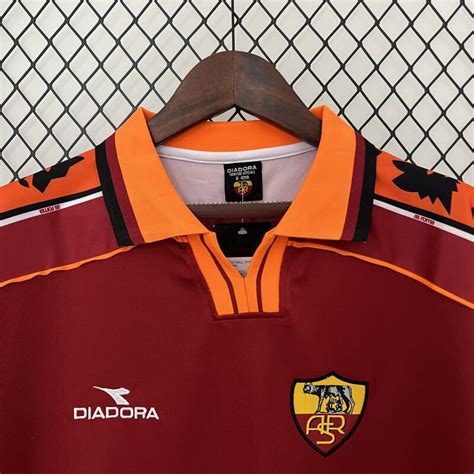 Roma 98/99 Home Retro Jersey - Zorrojersey- Professional Custom Soccer ...