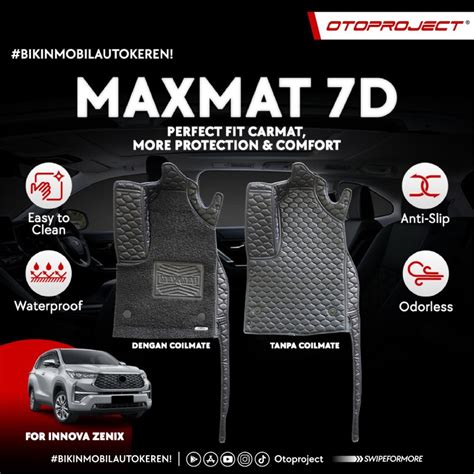 Jual Karpet Mobil 7D Maxmat Full Bagasi With Coil Mate Innova Zenix