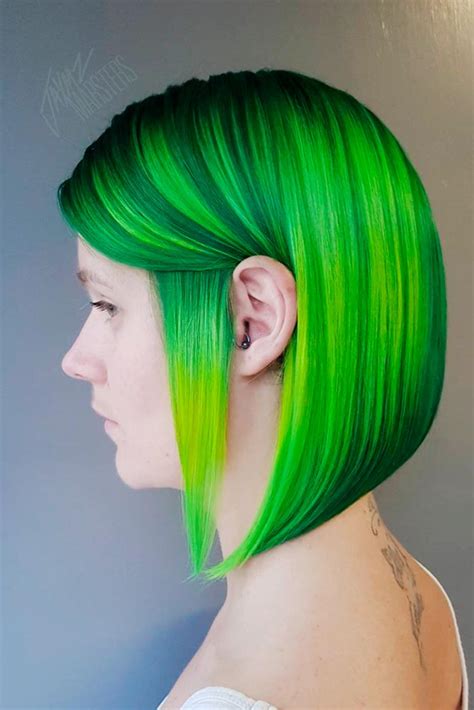 Short Green Hair