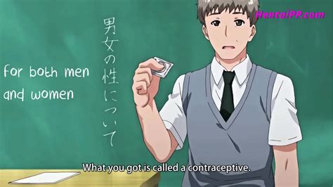 Yo Brunette Student Use Condom First Time With Teacher HENTAI