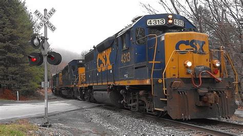 Emd Gp39 2 Leading Csx Local Freight Train Short Chase Youtube