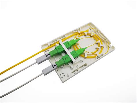 CATV FTTH FAT IP30 2 Port Fiber Termination Box Wall Mount