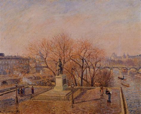 Pont Neuf The Statue Of Henri IV Sunny Weather Morning 1900 Painting