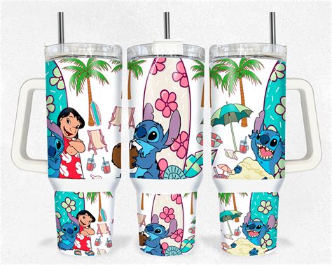 Lilo And Stitch Disney Cartoon Custom Stanley Cup 40 Oz 30 Oz Tumbler