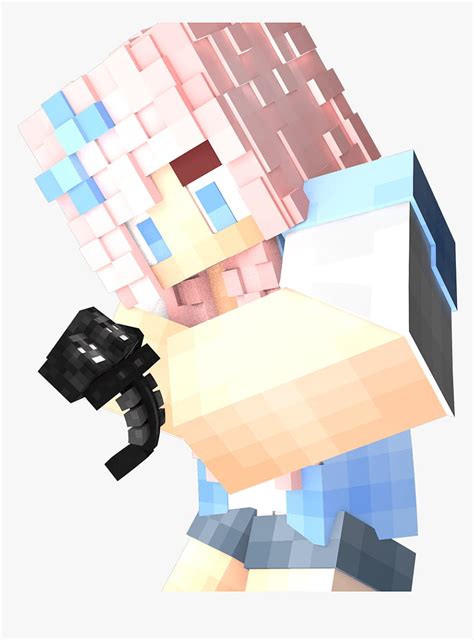 Transparent Minecraft Png Render Skin Fille Minecraft Png