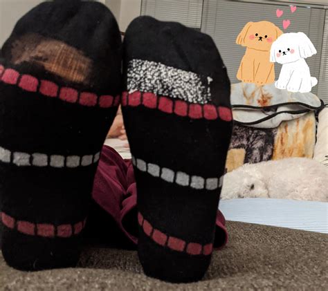 Before and after on a pair of socks 🧦 : Visiblemending