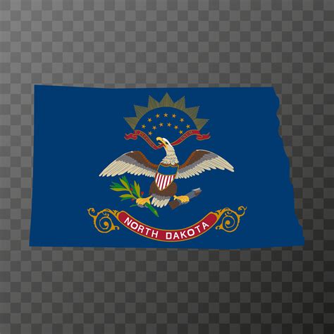 North Dakota State Flag Vector Illustration 13430870 Vector Art At