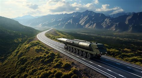 Premium AI Image | Missile truck military