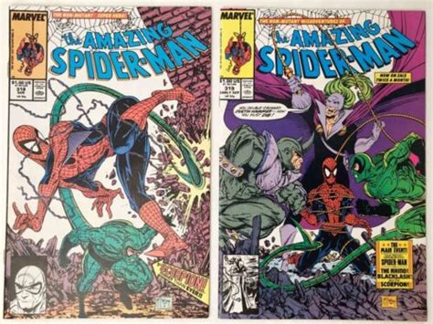 Amazing Spider Man 318 319 1989 Scorpion Vs Rhino Todd McFarlane