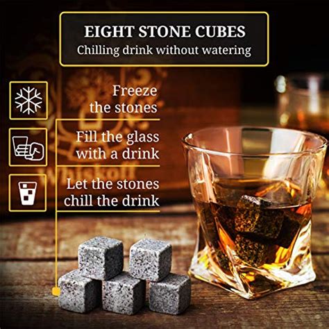 Whiskey Glass Set Of 2 Bourbon Whiskey Stones T Set For Men