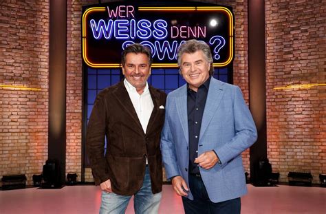 ANDY BORG und THOMAS ANDERS Am Dienstag gemeinsam bei Wer weiß denn