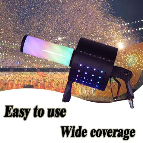 Led Co2 Jet Party Confetti Gun 7 Colors Co2 Confetti Launcher Cannon Fx