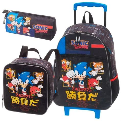 Mochila Sonic Rodinha Pacific Pontofrio