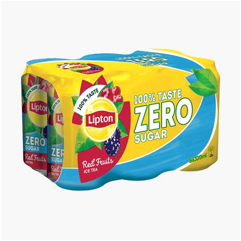 Buy Lipton Zero Red Fruit Ice Tea 320 Ml X 6 Pcs Online In Bahrain